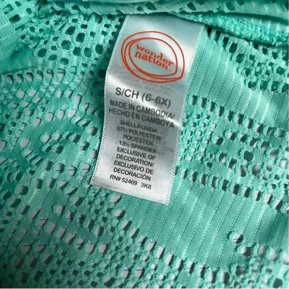 🌟 Wonder Nation swimsuit cover size 6/6x🌟 - Picture 3 of 3
